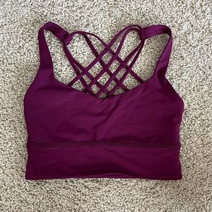 LULULEMON free to be longline bra magenta size 4